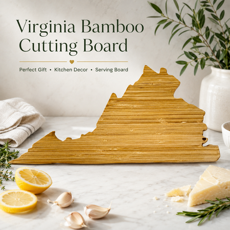 North Carolina Cutting Board – Personalized North Carolina Shaped Bamboo Charcuterie Board