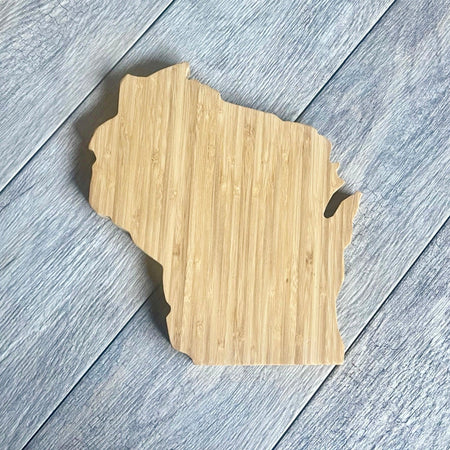 State-Shaped Bamboo Cutting Board – Personalized & Handcrafted - All 50 States Available - Sierra Heirloom