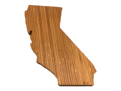 Personalized California bamboo cutting board