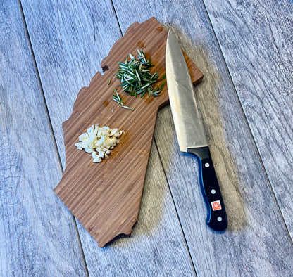 Personalized California bamboo cutting board