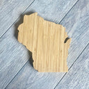 State-Shaped Bamboo Cutting Board – Personalized & Handcrafted - All 50 States Available - Sierra Heirloom