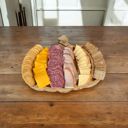 Bamboo pumpkin shaped charcuterie board - Sierra Heirloom