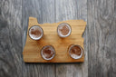 Custom Beer Flight Board – Personalized Beer Tasting Paddle with 4 Glasses - Sierra Heirloom