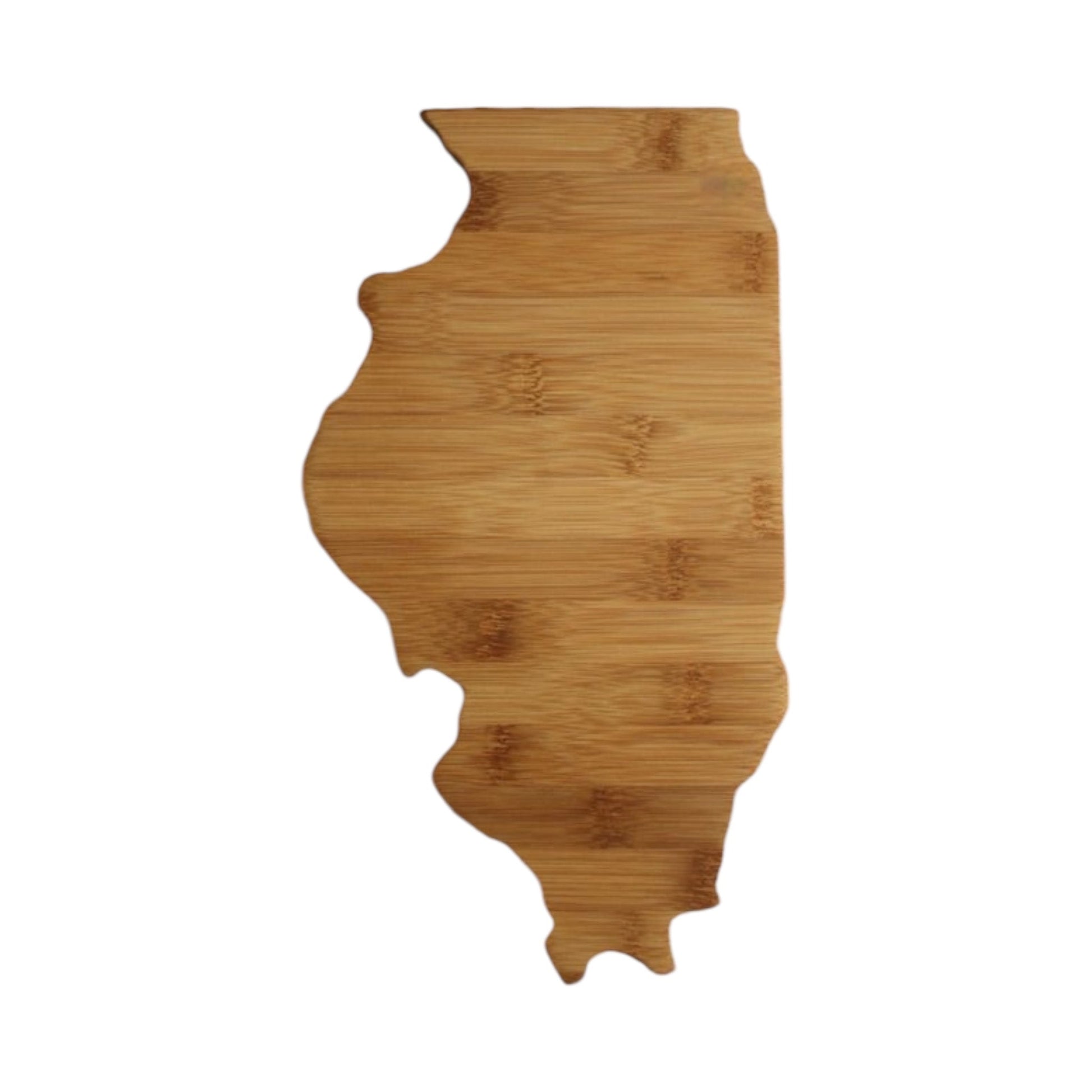 Personalized Illinois bamboo cutting board - Sierra Heirloom