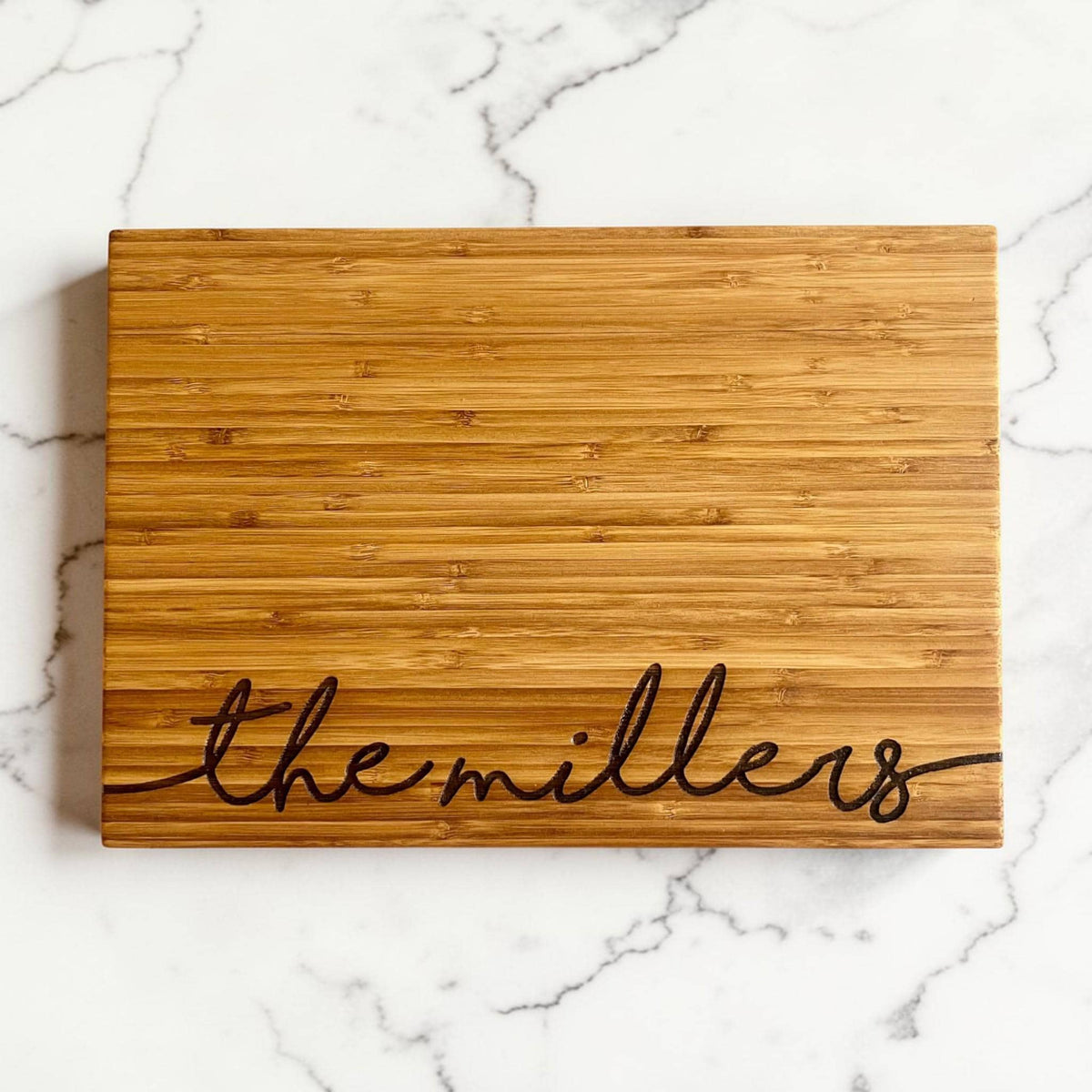 Personalized Last Name Cutting Board – Engraved Bamboo Wedding & Anniversary Gift - Sierra Heirloom