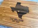 Personalized Cutting Board - Home State with Heart - Sierra Heirloom