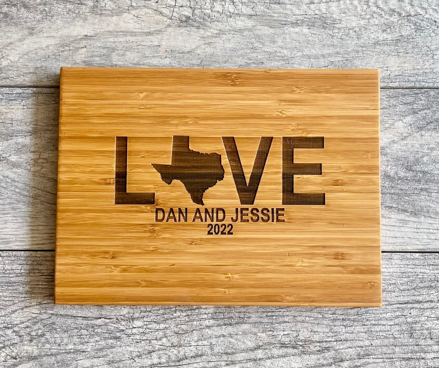 Personalized Cutting Board - State Love - Sierra Heirloom